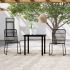Set mobilier de grădină, 7 piese, negru GartenMobel Dekor