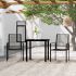 Set mobilier de grădină, 3 piese, negru GartenMobel Dekor