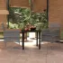 Set de servit masa pentru grădină, 7 piese, gri și negru GartenMobel Dekor