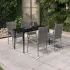 Set de servit masa pentru grădină, 5 piese, maro și negru GartenMobel Dekor