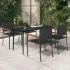 Set mobilier de grădină, 3 piese, negru GartenMobel Dekor