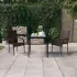 Set de servit masa pentru grădină, 5 piese, maro și negru GartenMobel Dekor