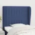 Tăblie de pat cu aripioare maro închis 83x23x118/128 cm textil GartenMobel Dekor