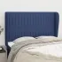 Tăblie de pat cu aripioare, albastru, 83x23x78/88 cm  textil GartenMobel Dekor
