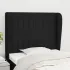 Tăblie de pat cu aripioare negru 83x23x78/88 cm material textil GartenMobel Dekor