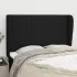 Tăblie de pat cu aripioare negru 83x23x78/88 cm material textil GartenMobel Dekor