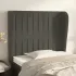 Tăblie de pat cu aripioare gri închis 163x23x78/88 cm catifea GartenMobel Dekor