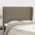 Tăblie de pat cu aripioare gri taupe 93x23x118/128 cm textil GartenMobel Dekor