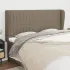 Tăblie de pat cu aripioare gri taupe 93x23x118/128 cm textil GartenMobel Dekor