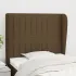 Tăblie de pat cu aripioare maro închis 83x23x78/88 cm textil GartenMobel Dekor