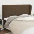 Tăblie de pat cu aripioare maro închis 83x23x78/88 cm textil GartenMobel Dekor
