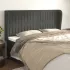Tăblie de pat cu aripioare gri închis 163x23x78/88 cm catifea GartenMobel Dekor