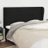 Tăblie de pat cu aripioare negru 183x23x78/88 cm textil GartenMobel Dekor