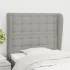 Tăblie de pat cu aripioare, negru, 103x23x118/128 cm, textil GartenMobel Dekor