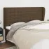 Tăblie de pat cu aripioare, negru, 203x23x118/128 cm, textil GartenMobel Dekor