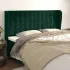 Tăblie de pat cu aripioare verde închis 163x23x78/88 cm catifea GartenMobel Dekor