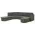 Set mobilier de grădină cu perne, 4 piese, negru, poliratan GartenMobel Dekor
