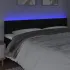 Tăblie de pat cu LED, negru, 160x5x78/88 cm, textil GartenMobel Dekor
