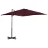 Umbrelă consolă de grădină, stâlp din aluminiu, roșu, 300 cm GartenMobel Dekor