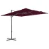 Umbrelă în consolă cu stâlp din aluminiu, bordo, 250x250 cm GartenMobel Dekor