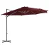 Umbrelă în consolă cu stâlp din aluminiu, bordo, 250x250 cm GartenMobel Dekor