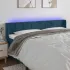 Tăblie de pat cu LED, roz, 163x16x78/88 cm, catifea GartenMobel Dekor