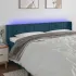 Tăblie de pat cu LED, roz, 183x16x78/88 cm, catifea GartenMobel Dekor