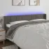 Tăblie de pat cu LED, roz, 163x16x78/88 cm, catifea GartenMobel Dekor