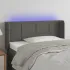 Tăblie de pat cu LED, roz, 183x16x118/128 cm, catifea GartenMobel Dekor