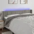 Tăblie de pat cu LED, roz, 203x16x78/88 cm, catifea GartenMobel Dekor