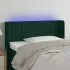 Tăblie de pat cu LED, gri închis, 83x16x78/88 cm, catifea GartenMobel Dekor