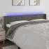 Tăblie de pat cu LED, roz, 183x16x78/88 cm, catifea GartenMobel Dekor
