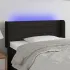 Tăblie de pat cu LED, gri deschis, 103x16x78/88 cm, textil GartenMobel Dekor