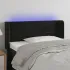 Tăblie de pat cu LED, gri închis, 83x16x78/88 cm, catifea GartenMobel Dekor