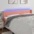 Tăblie de pat cu LED gri închis 183x16x78/88 cm catifea GartenMobel Dekor