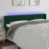 Tăblie de pat cu LED, gri închis, 163x16x78/88 cm, catifea GartenMobel Dekor
