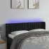Tăblie de pat cu LED, gri deschis, 147x16x78/88 cm, catifea GartenMobel Dekor