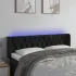 Tăblie de pat cu LED, gri închis, 147x16x78/88 cm, catifea GartenMobel Dekor