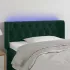 Tăblie de pat cu LED, gri închis, 93x16x78/88 cm, catifea GartenMobel Dekor