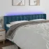 Tăblie de pat cu LED, roz, 163x16x78/88 cm, catifea GartenMobel Dekor