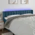 Tăblie de pat cu LED, roz, 183x16x78/88 cm, catifea GartenMobel Dekor