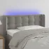 Tăblie de pat cu LED, roz, 103x16x78/88 cm, catifea GartenMobel Dekor