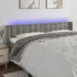 Tăblie de pat cu LED, roz, 183x16x78/88 cm, catifea GartenMobel Dekor