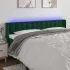 Tăblie de pat cu LED, roz, 183x16x78/88 cm, catifea GartenMobel Dekor