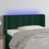 Tăblie de pat cu LED, roz, 93x16x78/88 cm, catifea GartenMobel Dekor