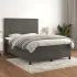 Pat box spring cu saltea, negru, 140x190 cm, catifea GartenMobel Dekor