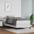 Pat box spring cu saltea, alb, 90x200 cm, piele ecologică GartenMobel Dekor