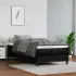 Pat box spring cu saltea, negru, 90x200 cm, piele ecologică GartenMobel Dekor