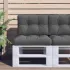 Pernă pentru paleți, antracit, 60x40x12 cm, material textil GartenMobel Dekor