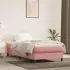 Pat box spring cu saltea, roz, 100x200 cm, catifea GartenMobel Dekor